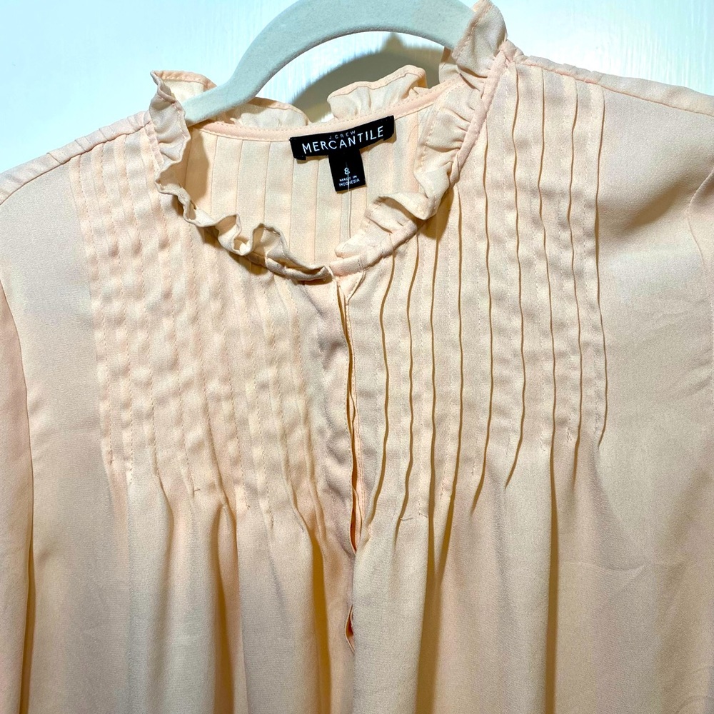 J Crew Mercantile Cream Blouse